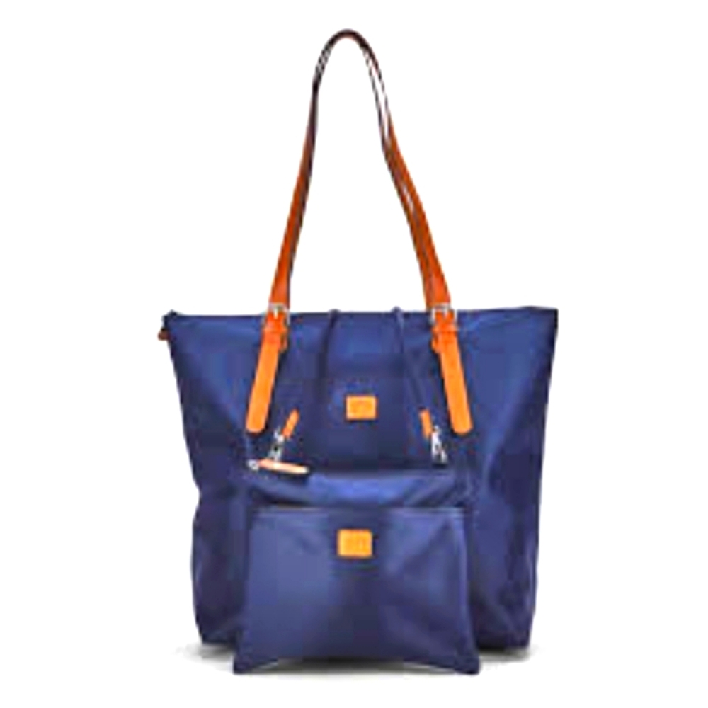 Tote Bag with Crossbody Purse, Navy Blue Matching Set